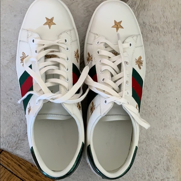 Authentic Gucci Ace bees & stars MEN sneaker - Picture 3 of 6